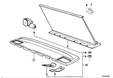 BMW E32 Ablageboden / Hutablage – Originalteil in Schwarz