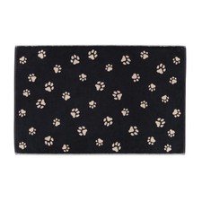 Cawö Badematte Duschvorleger We love Dogs 6247-93 Pfoten Schwarz 50x80