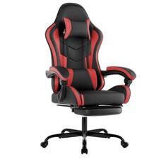 Hochwertiger Computerstuhl Gaming Stuhl ergonomisch mit Fußablage Langlebig Neu