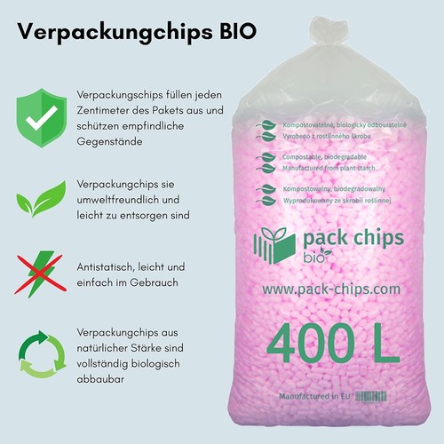 400 liter bio verpackungschips - 400,