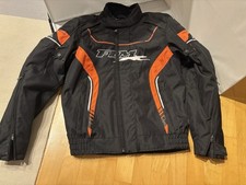 Motorrad- Jacke FLM, Schwarz/