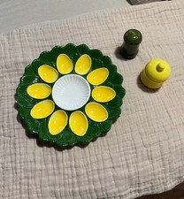 Servierplatte Eierplatte, 70er Jahre Retro-Stil