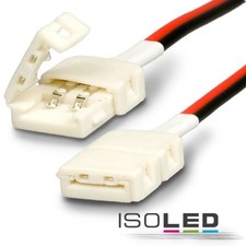 ISOLED Clip-Verbinder mit Kabel für 2-pol. IP20 Flexstripes mit Breite 8mm, Pitc