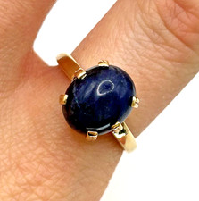 Lapislazuli ring karat gold - lapislazuli,