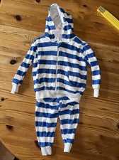 Moonkids Set Hose und Pulli Gr. 80 Blau Weiß Maritim