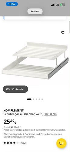 Ikea komplement schuhregal - ikea,