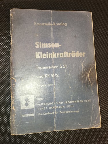Simson ersatzteilkatalog - simson,