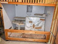 Terrarium OSB, Glasscheibe 108x120x65(HxBxT) in gutem Zustand, inkl 2 Fassungen 