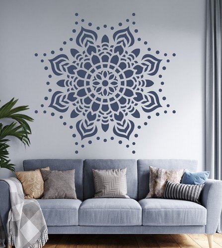 Mandala wandschablone groß - mandala,