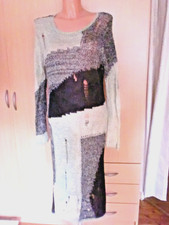 Besonderes Maxikleid mit seitlichen Schlitzen v. Cider, Gr. L, Maße beacheten.