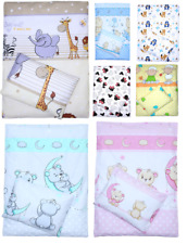 2 - 4tlg Kinderwagenset Baby Bettwäsche für Kinderwagen Bezüge Decke Kissen