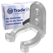 50x Befestigungs-Clip für 10-13mm LED-Lichtschlauch/Kette Halterung Befestigung