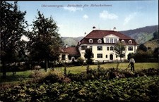 Ak Oberammergau in Oberbayern, Fachschule f. Holzschnitzerei - 3126518