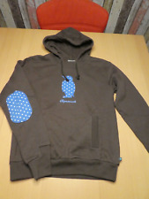 ALPRAUSCH Pulli Hoody braun mit Applikation blau Gr. XS
