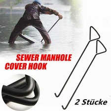 2 Stücke 600mm Kanalhaken