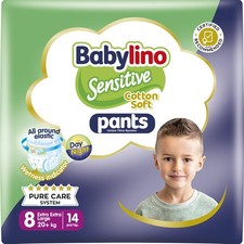 Babylino Sensitive Windeln Größe 8 Pants XXL 20+ kg 14 Stk Cotton Soft