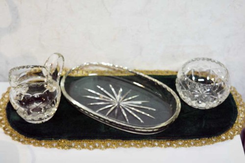Vintage bleikristall set - vintage, –