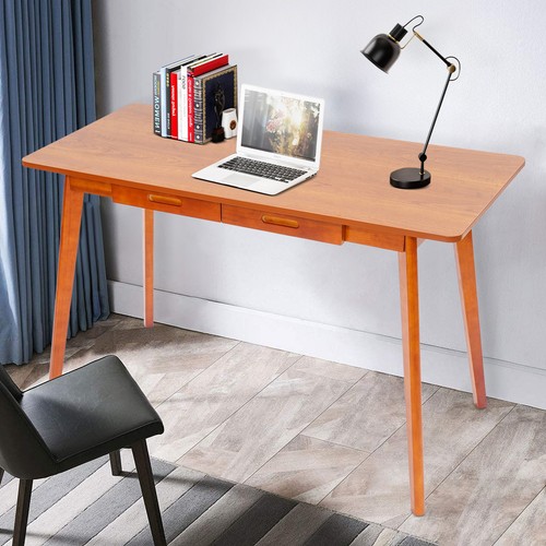 Schreibtisch aus holz mit - schreibtisch,