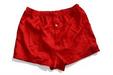 Rote Satin BoxerShorts Herren