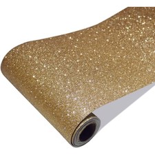 Glitzer Tapete Gold