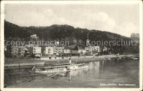 Bad schandau seitenraddampfer - bad,