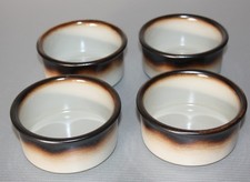 Tuscia Mancioli, 4 Souffleförmchen u. 4 Beilagenschälchen - Dipschälchen