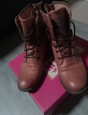 Mustang Stiefeletten Gr. 38 Cognac - passt perfekt zu jedem Outfit 
