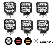 6x LED Arbeitsscheinwerfer Set