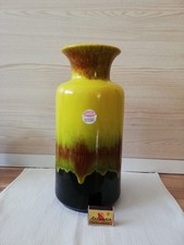 Vintage Vase Jasba Keramik 60er /70er Jahre West Germany 36 cm Perfekt Erhalten