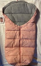 Wagensack in Rosa Gesamtänge 98cm, mit wärmendem Fleeceinnenfutter, mit Igel u. 