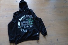 Camp David Hoodie - Schwarz mit Print- XXL