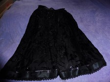 Damenrock Gr.40 Helene Straßer Landhausmode mit Glitzer Unterrock Spitzenborten