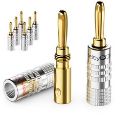 8x Bananenstecker 24K