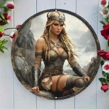 Wikinger kriegerin frau leder - kriegerin,