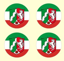 4 x Nummernschild Aufkleber NRW Germany Deutschland AU Ersatz Plakette Flagge