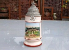 Radfahrer-Krug mit Bodenmarke