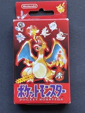 Poker Kartenspiel Komplett Pokémon 1996 Version Rot Charizard Super Selten Geb.