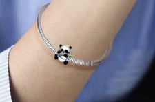 Panda Charm Anhänger Bambus