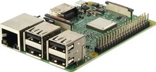 Raspberry Pi 3 B, 4x 1,2 GHz, 1 GB RAM, WLAN, BT