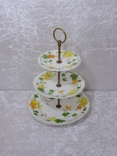 Villeroy & Boch Porzellan Design 3-stöckige Etagere Geranium - Vintage - 33 cm