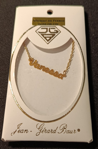 Namenskette goldfarben - namenskette,,