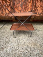 Teewagen / 1950/60er Jahre / Made in Schweden / Vintage / auf Rollen / Teakholz