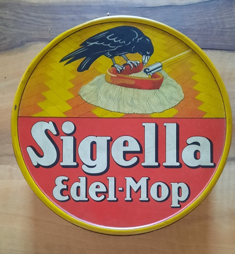 Alte blechdose sigella - blechdose, edel