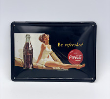 COCA COLA Sammeln Retro Metall Blech Schild 14,5 x 10,0 Emailleschild refreshed