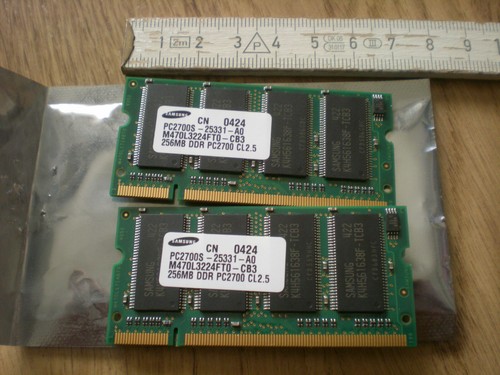 Samsung arbeitsspeicher 556 - arbeitsspeicher, mb