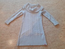Esprit Strickkleid Kleid Knielang Zopfmuster beige Gr. M sehr gut erhalten 