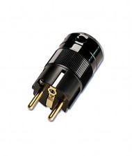 Wattgate schwarz 360i Cryo Schutzkontakt Schukostecker 360 black mains plug