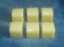 6 Stk Röhrenradio gelbe Tasten für SABA Typen 5-8 Meersburg Freiburg 3DS u.a.