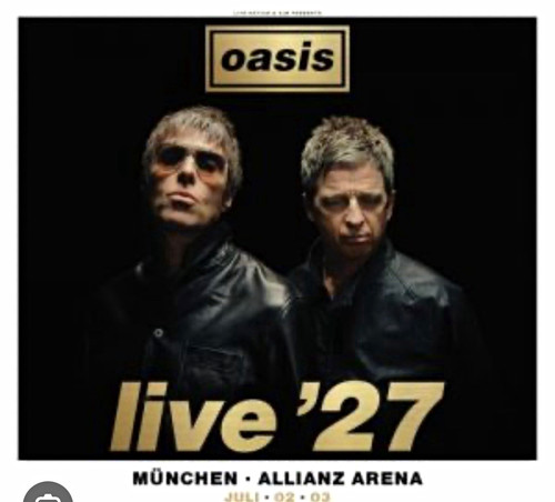 Oasis live konzertposter - ’27,