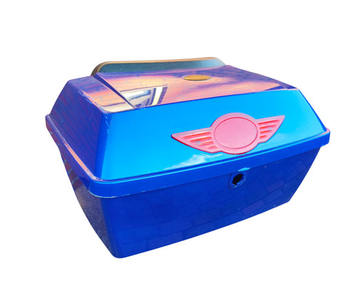 Topcase blau für rolektro - topcase,